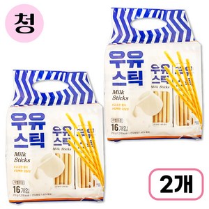 밀크 스틱 과자, 256g, 2개