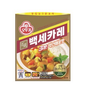 오뚜기 3분 백세카레 약간매운맛, 15개, 200g