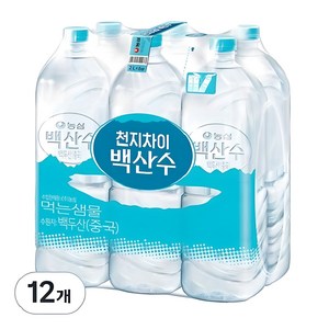 백산수 무라벨, 2L, 12개