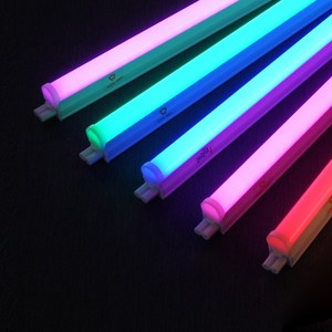 컬러 LED T5 조명 천장등 간접조명 빨강 분홍 초록 파랑 보라 30cm 60cm 90cm 120cm + 전원코드