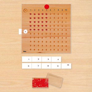 [하나몬테소리] M0106 곱셈판 - 수교구 숫자교구 몬테소리교구, 1개