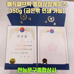 [만능문구종합상사] 매직패브릭 종이상장케이스 350g 100매, 머메이드상장케이스-청색/축졸업, 끼움식