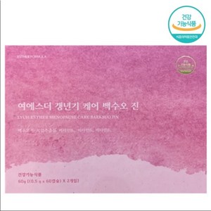 [광고 정품] 1+1 여에스더 갱년기 케어 백수오 진 여성 갱년기 폐경기 영양제 하수오 백수오 백하수오 백수오궁 갱년기 호르몬 에스트로겐 백수호 백수오 복합추출물 비타민B 상세참조, 2박스, 120정