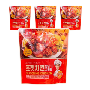 한맥 포켓치킨 양념치킨맛, 4개, 180g