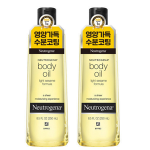 뉴트로지나 라이트 세서미 포뮬라 바디 오일, 250ml, 2개