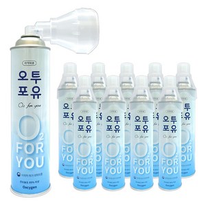 오투포유 휴대용 산소캔 816ml, 10개