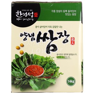 양념 쌈장 업소용 대용량 사계절 식자재 고깃집 식당용 14kg, 1개