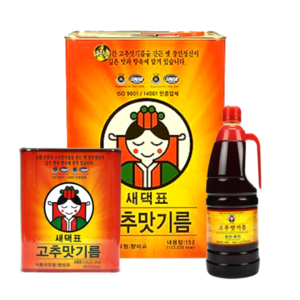 새댁표 남양유지 고추맛기름 15L 1말 3.4LX4개입(1박스) 1.5LX8개입(1박스), 4개, 3.4L