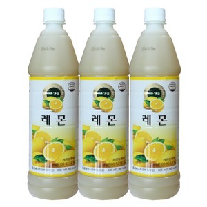 청솔 레몬 음료베이스 835ml / 과일원액, 3개