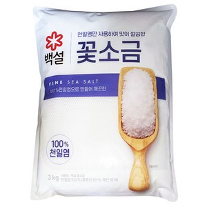 백설 꽃소금, 3kg, 1개