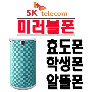 삼성전자 SCH-W890 미러볼폰 효도폰 학생폰 알뜰폰 SKT 2G 3G 폴더폰 공기계, SKT-색상랜덤발송-(중고-상)+충전기