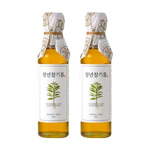 저온압착 청년 참기름, 180ml, 2개