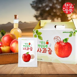 영주 햇살듬뿍 사과즙+6포 추가 증정, 5L, 156개