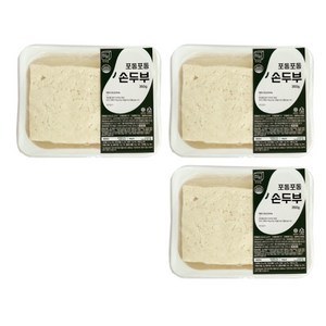 [정담두부집] HACCP 100%국산콩 수제두부 두부 순두부 서리태두부 3모 골라담기, 350g, 3개입, 두부350g 3모