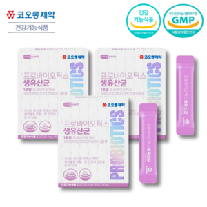 코오롱제약 프로바이오틱스 생유산균 17종 유산균, 3개, 60g