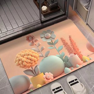 3D 유화 욕실 규조토 발매트 미끄럼방지매트, 60*90cm, 03