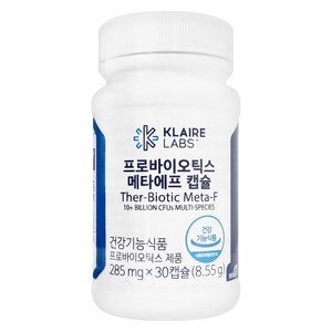 클레어랩스 닥터피엔티 프로바이오틱스 메타에프 캡슐 유산균 285mg X 30캡슐, 30정, 1개