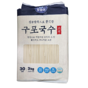 몽고식품 구포국수 진공소면, 3kg, 4개