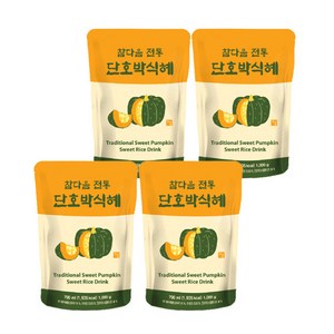 파낙스 참다음 단호박 전통식혜, 790ml, 4개