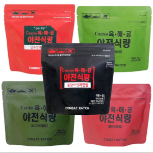 전투식량 비상식량 야전식량 육해공 라면밥 비빔밥, 105g, 3개