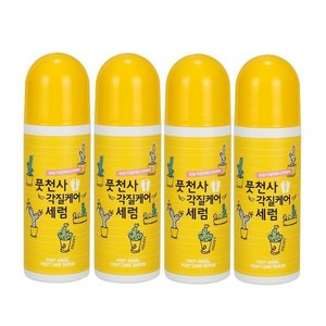 풋천사 각질케어 롤러형 뒷꿈치케어 발각질제거 85ml 2+2 4개, 1개입