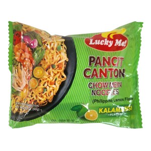 필리핀 럭키미 판싯칸톤 깔라만시 라면 / Lucky me Pancit Canton Kalamansi Noodles, 1개