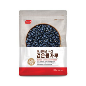 OQB 쪄서볶은 국산 검은콩가루, 2개, 500g