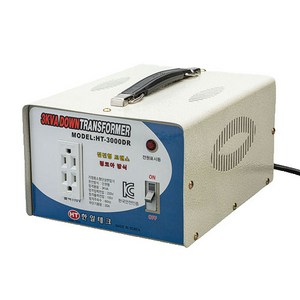 3KVA 링코어 다운 변압기 220V-110V HT-3000DR 한일테크 한국220V에서 110V 미국제품 일본제품 사용 고급형 고효율 절전형 링코아 강압 트랜스 도란스, 1개