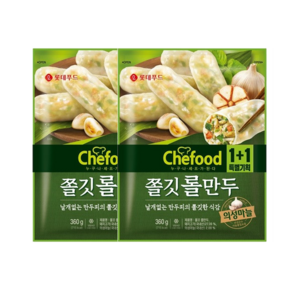 롯데푸드 Chefood 의성마늘 롤만두 360gx4팩, 360g, 4개