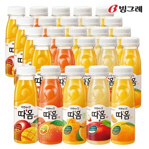 빙그레 따옴 주스 235ml 사과5+애플망고5+천혜향5+자몽5 (총 20개)