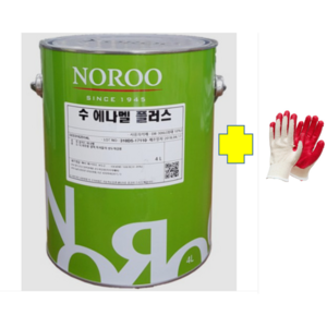 노루페인트 목재 철재용 유성페인트 슈퍼에나멜 플러스4L, 노란색(유광), 4L, 1개