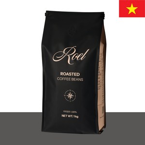 로엘 커피 원두 베트남 로부스타 G1, 1개, 1kg, 홀빈(분쇄안함)