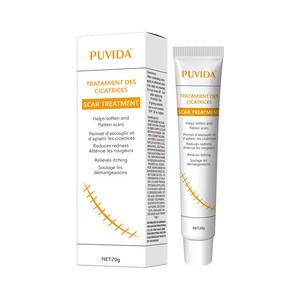 PUVIDA 겔 창상피복재 켈로이드성 화상 흉터 화상 연고 A-30, 1개, 20ml