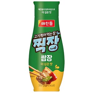 해찬들 찍장 쌈장 튜브형, 300g, 6개