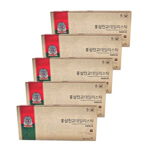 정관장 홍삼진고 데일리스틱 10g x30포x5박스, 5박스, 5개