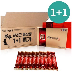 1+1특가 홍삼정 6년근 하루한포 건강챙기는 홍삼스틱, 2박스, 300ml