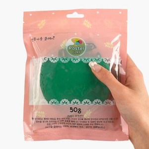 파스텔 클레이 50g 초록, 1개