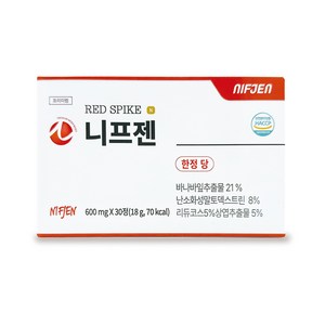 니프젠 스파이크 프리미엄 600mg, 1개, 30정