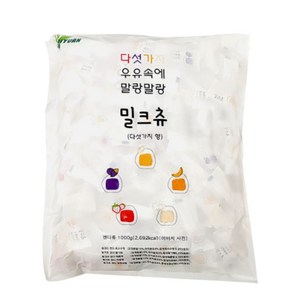 하오리위안 밀크츄 5가지 믹스캔디, 1kg, 2개