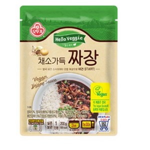 오뚜기 헬로 베지 채소 가득 짜장, 3개, 200g