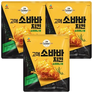 CJ 비비고 고메 소바바치킨 소이허니 봉 300G, 3개