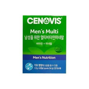 세노비스 남성용 멀티비타민 미네랄 1.57g x 60캡슐, 60정, 1개