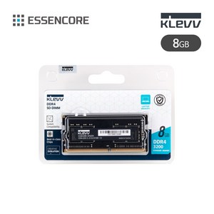 에센코어 KLEVV DDR4 8G PC4-25600 CL22 3200MHz 노트북 파인인포 (하이닉스 칩 내장), 1개