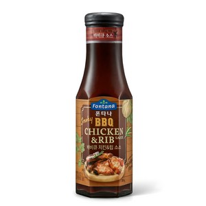 폰타나 스모키 비비큐 치킨 앤 립 소스, 285g, 1개