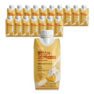 케어웰 밸런스N 고단백 바나나맛, 200ml, 18개