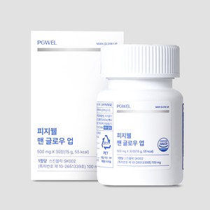 피지웰 맨 글로우 업, 1개, 30정