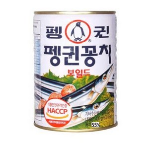 펭귄 꽁치보일드 통조림, 400g, 1개