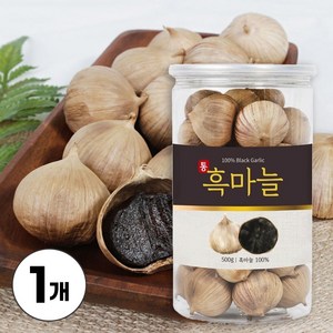 통흑마늘 대왕 100% 숙성 발효 천연발효식품 남녀노소 건강 영양 간식, 1개, 500g