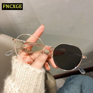 FNCXGE 여성 남성 광 변색 안티 방사선 안경 컴퓨터 교체 렌즈 안경 음영 레이디 안경