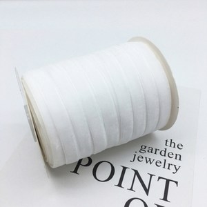 [29색] 10mm 벨벳 리본끈 단면 테이프 머리띠 공예 악세사리 마스크스트랩 재료, 29. 화이트, 1개